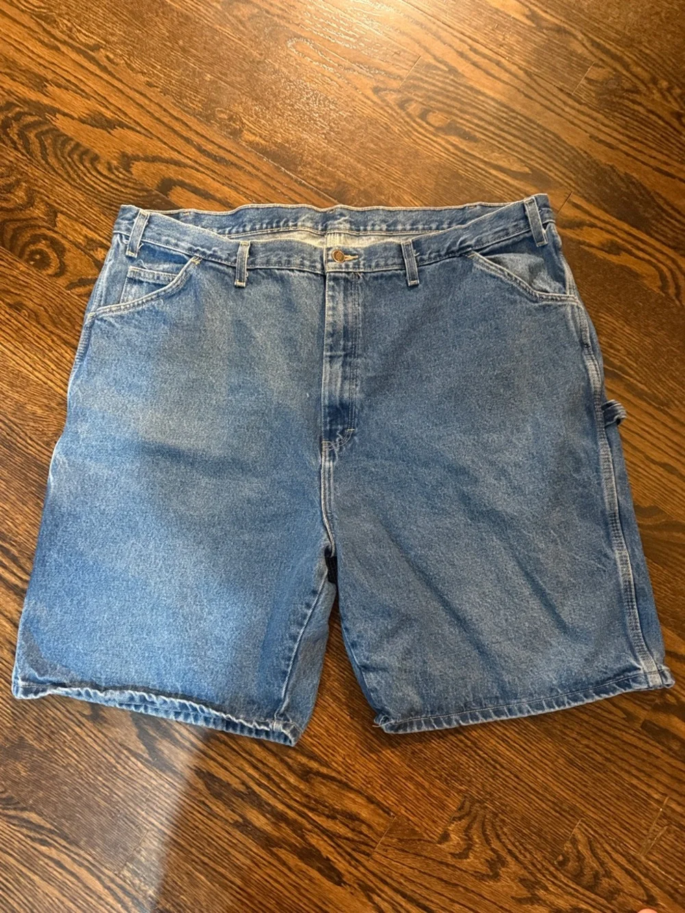Dickies Men's Light Blue Denim Cargo Shorts